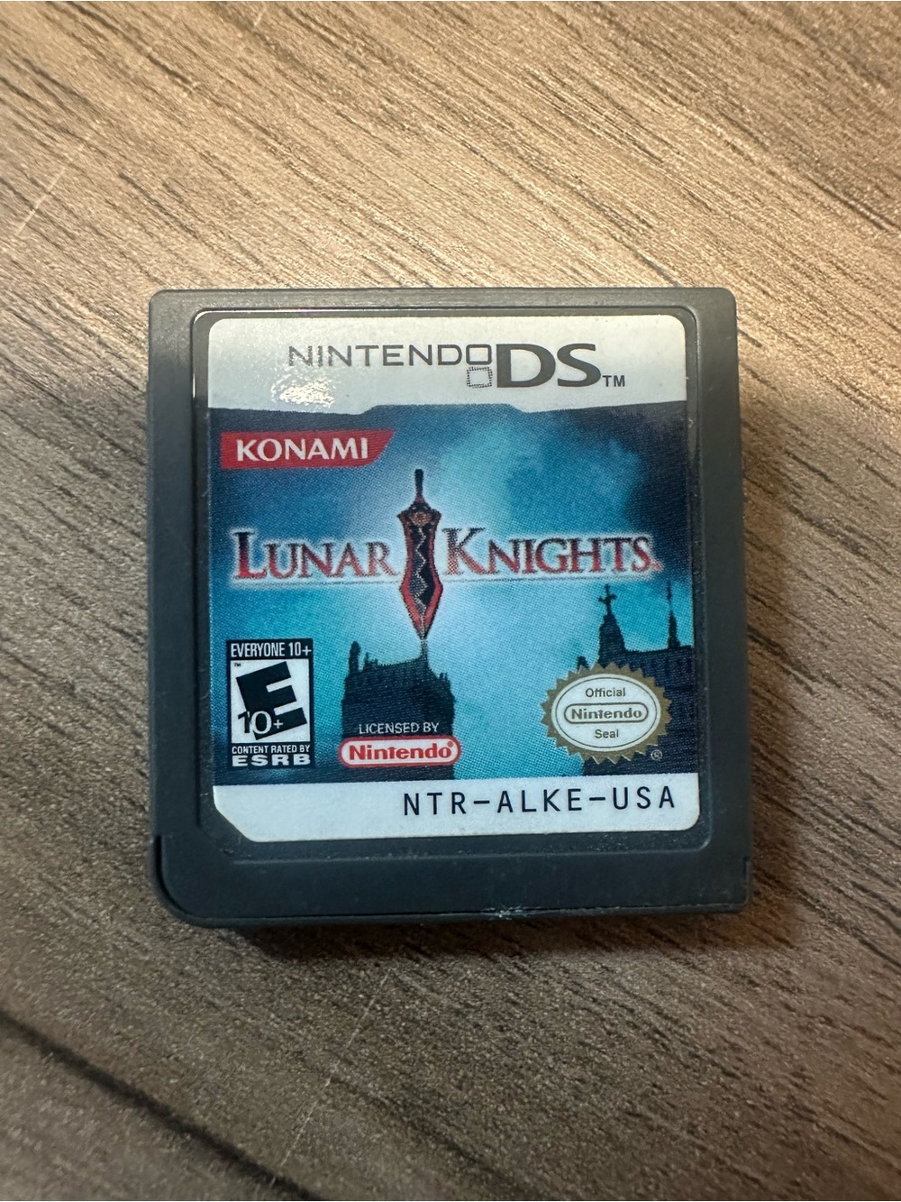 Nintendo DS Lunar Knights Cartridge - Black & Blue Label